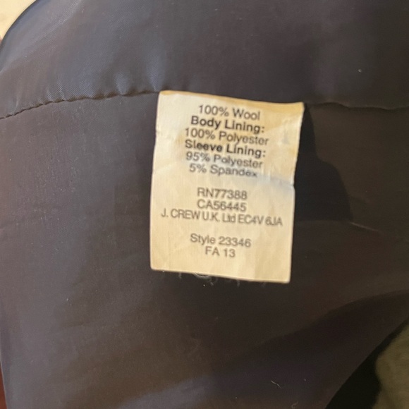 J.Crew 100% Wool Blazer Excellent Condition! - Picture 7 of 7